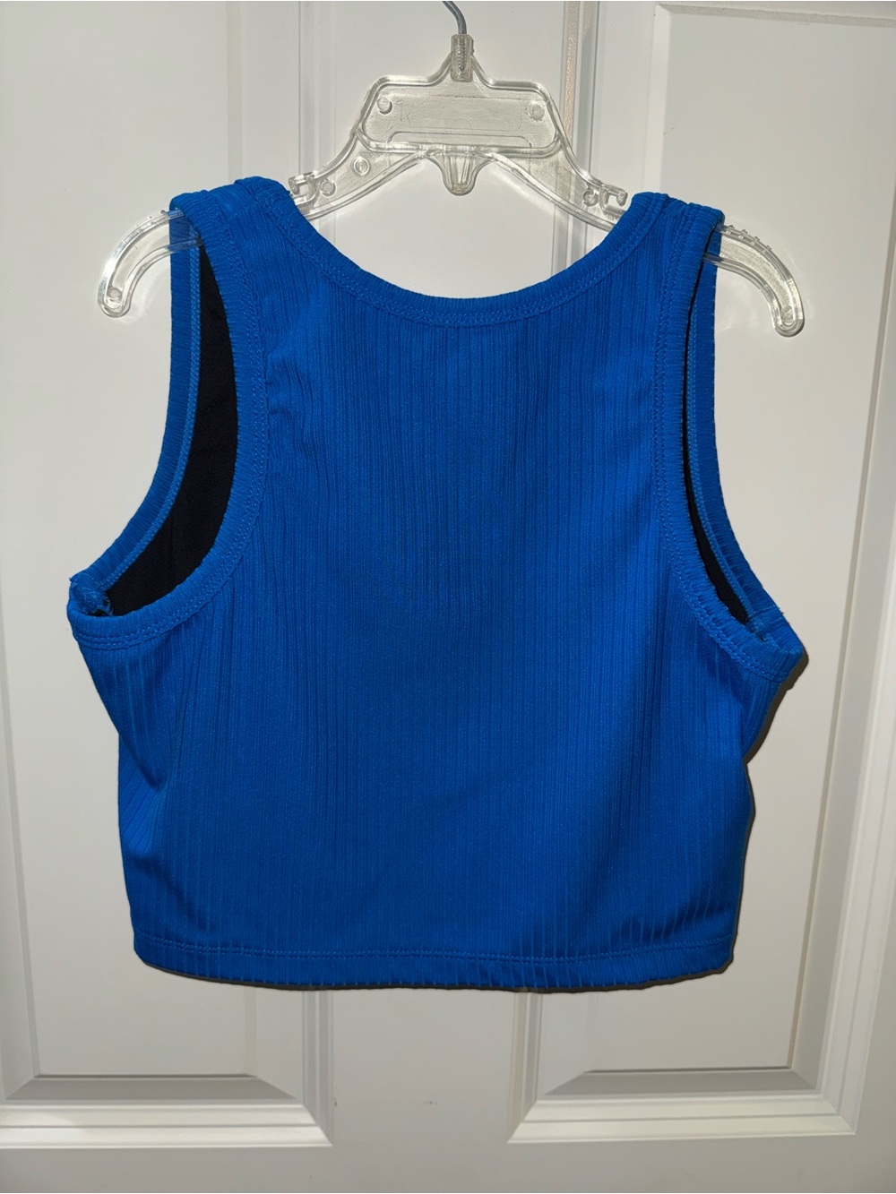 Hurley Blue Ribbed Racerback Crop Tank - Picture 2 of 3